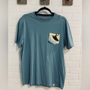 Free Planet Men’s size large teal short sleeve t shirt